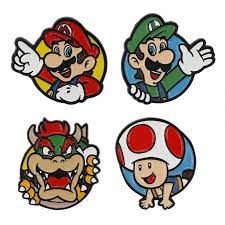 Super Mario Bros - Character Portrait Pin Set (12A)